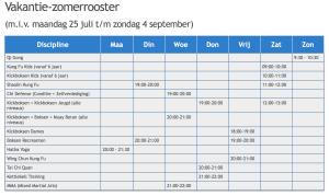 vakantierooster 2016